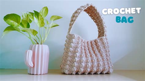 Crochet Popcorn Bag How To Crochet A Bag Step By Step For Beginners