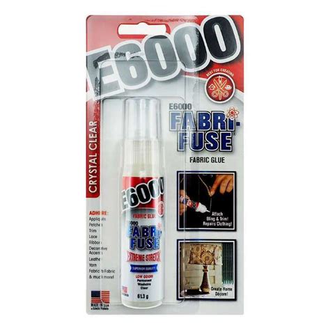 E6000 Fabric-Fuse Clear Glue Clear