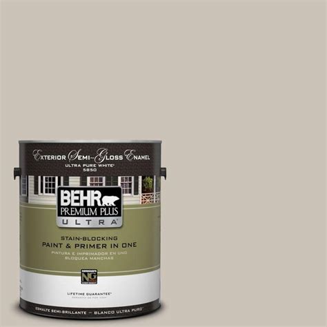 Behr Ultra Gal C Wheat Bread Semi Gloss Enamel Exterior Paint