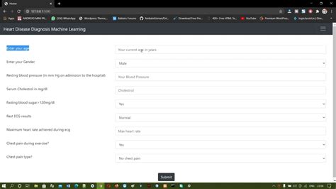 Heart Disease Prediction Using Machine Learning Project Web App Flask Python Youtube