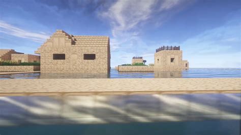 Beautiful Procedural Minecraft Water Villages W Shaders