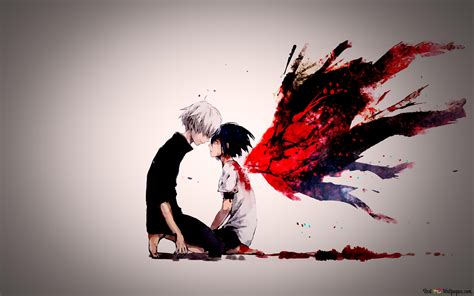 Tokyo Ghoul Kirishima Touka Ken Kaneki HD Hintergrundbilder