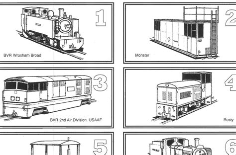 Colouring Activity The Engines Of The Bure Valley Railway