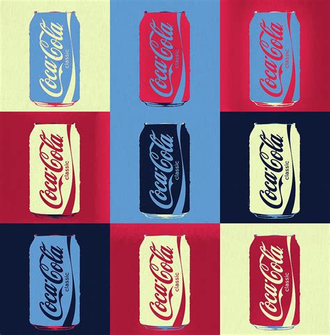 Coca Cola Pop Art Warhol Style Print Digital Prints Art Collectibles