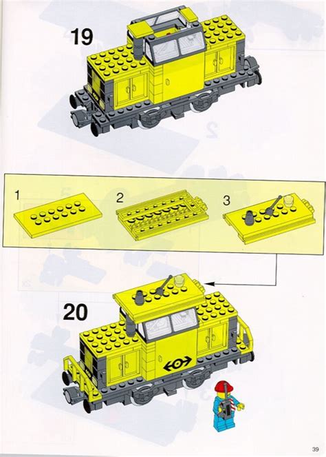 Lego Instructions For Set 4564 Freight Rail Runner Trains 9v