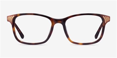 Visio Rectangle Tortoise Full Rim Eyeglasses Eyebuydirect Canada