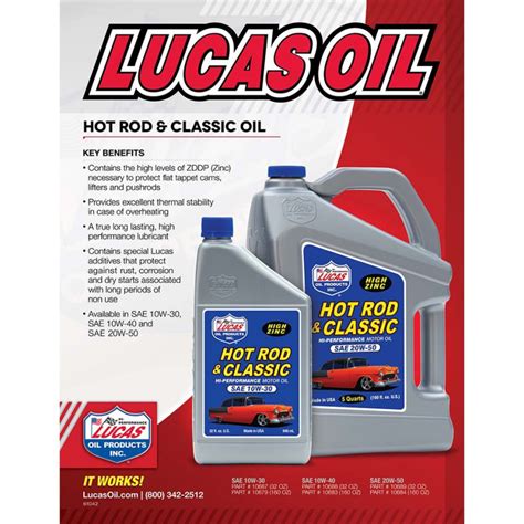 Huile Vidange Moteur Produit Entretien Made In Us Lucas Oil SAE 10W 30