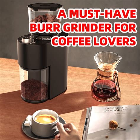 Lahome Electric Conical Burr Coffee Bean Grinder Adjustable Mill