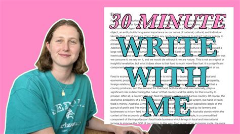 Minute Write With Me Task A Gamsat Section Youtube