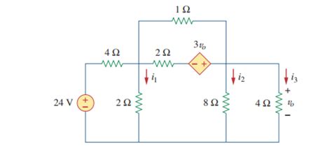 Solved Determine I1 I2 I3 Using Method Of Your Choice Nodalmesh