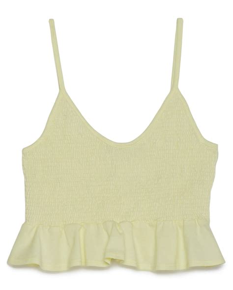 Riachuelo Regata Cropped Feminina Lastex Amarelo Claro Pool By Riachuelo