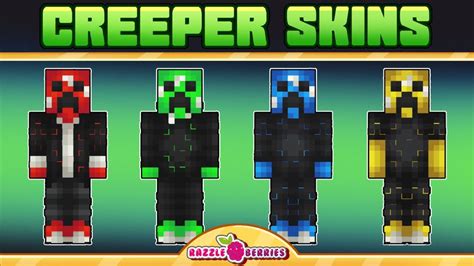 Creeper Skins By Razzleberries Minecraft Skin Pack Minecraft Marketplace Via