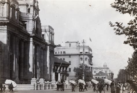 Porters Outside The Hongkong And Shanghai Bank Building The Bund