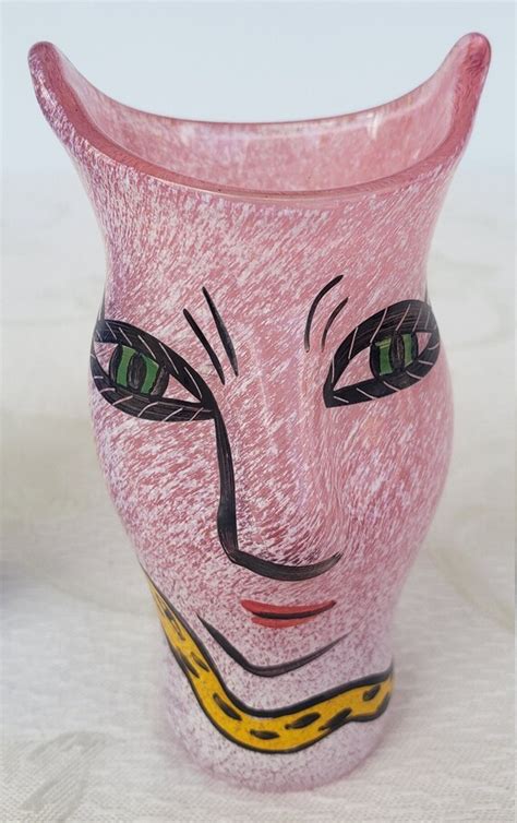 Kosta Boda Open Minds Vases Hand Painted Glass Etsy