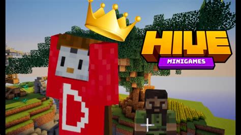 Epic Wins Minecraft Hive Skywars Feat Professoreyepie Youtube