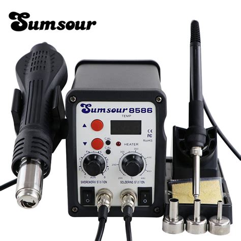 In Smd Rework Soldering Station Soldering Iron Hot Air Gun Esd