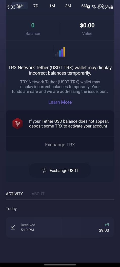 Kinda confused about USDT (TRX): I sent a $9 test transaction from Binance and see that it was ...