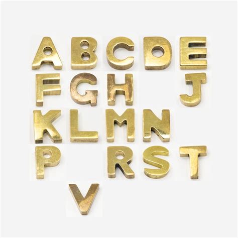 Inch Brass Letters Etsy