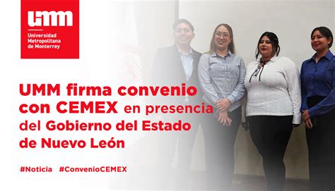 Umm Firma Convenio De Colaboraci N Con Cemex Umm