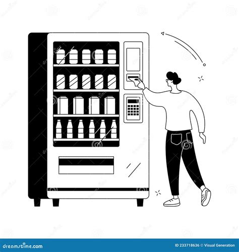 Vending Machine Abstract Concept Vector Illustration Stock Vector