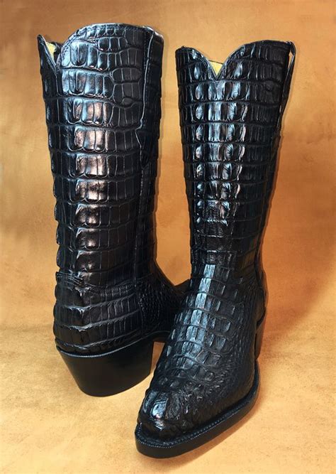 Hornback American Alligator Custom Cowboy Boots Alligator Boots