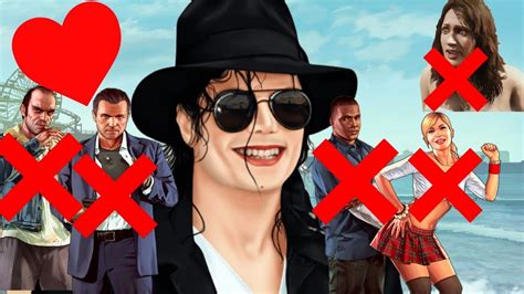 GTA 5 Michael Jackson With Tracey And Michael Kills Franklin Trevor