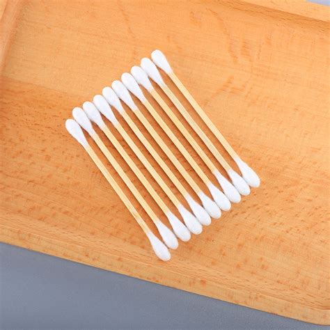 Disposable Eco Friendly Bamboo Stick Cotton Swabs Ear Cleaning Bud