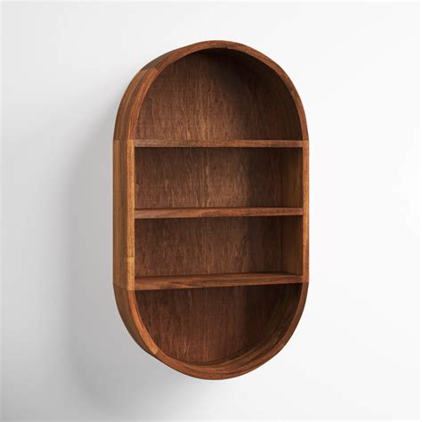 Joss And Main Smoak 3 Piece Oval Mango Solid Wood Accent Wall Shelf And Reviews Wayfair Plywood