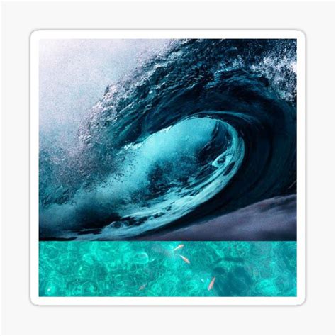 Sea Wave Sticker For Sale By Zinkinkjoy Redbubble