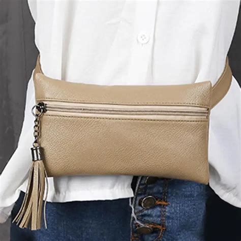 2019 Fanny Pack Women New Leather Waist Bags Mini Portable Phone Bag