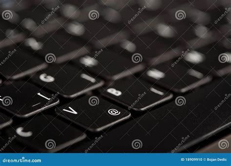 Black Notebook Keyboard Stock Photo Image Of Dark Industry 18909910