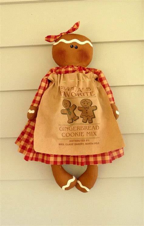 Primitive Gingerbread Doll Prim Raggedy Ginger Gingerbread