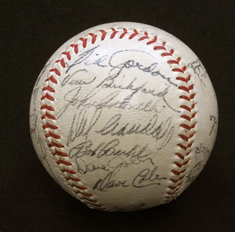 1953 Milwaukee Braves Team Signed Baseball 27 Sigs EBay