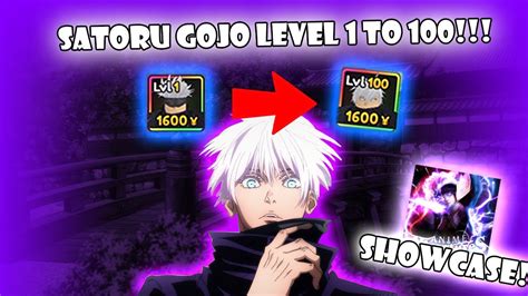 GOJO LEVEL 1 100 Showcase Anime Adventures YouTube