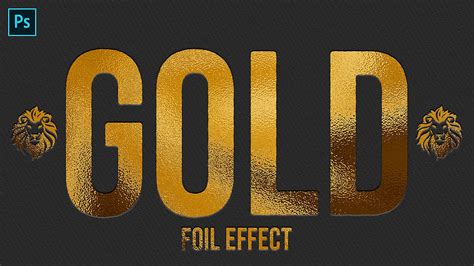 Gold Foil Effect | Photoshop Effect | Photoshop Tutorial