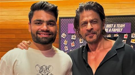 Kkr Player Rinku Singh Shares Adorable Snap With Shah Rukh Khan Says