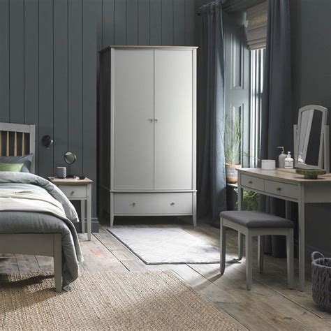 Bentley Designs Whitby Scandi Oak And Warm Grey Bedroom Furniture At