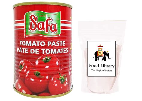 Safa Zahrat Tomato Paste Tin 400g Food Library Rock Salt Sendha