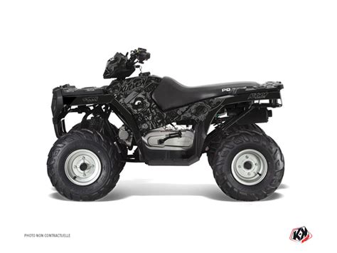 Kit Déco Quad Zombies Dark Polaris 90 Sportsman Noir Kutvek Kit Graphik