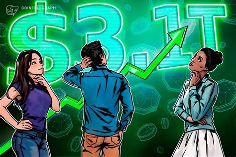 Capitalização de mercado de criptomoedas atinge a alta de US 3 1