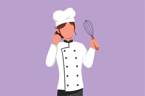 Female Chef Drawing