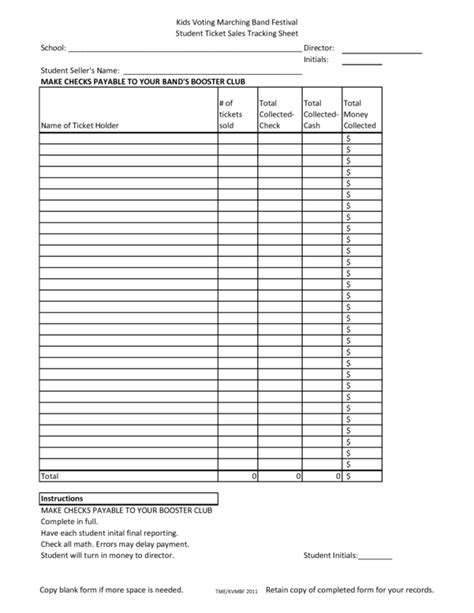 Ticket Sales Spreadsheet Template 28 Images Ticket Sales In Ticket