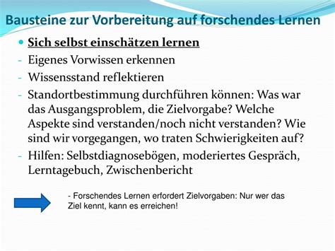 PPT Forschendes Lernen Forschende Schüler Individuelles Fördern