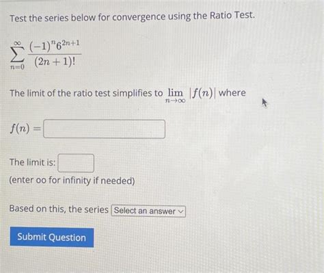 Solved Test The Series ∑n1∞n−1n3n For Convergence Using