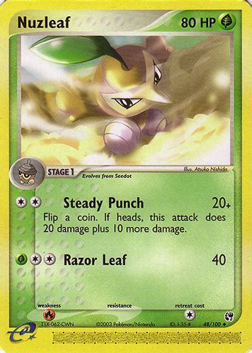 Nuzleaf Ex Sandstorm Bulbapedia The Community Driven Pok Mon