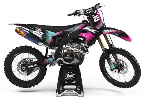 Kawasaki Hyper Pink Graphics Kit Rival Ink Design Co