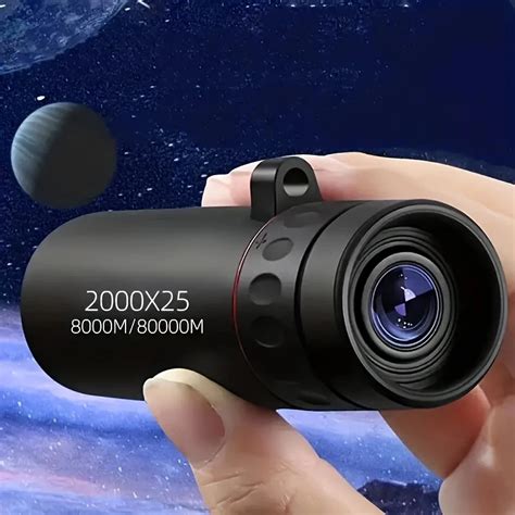 Mini Telesc Pio Monocular HD Port Til 2000x25 Celular Camping Ao Ar