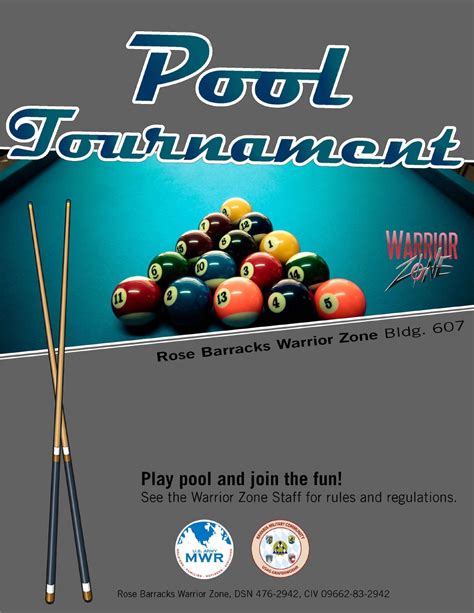 Pool Tournament Flyer Template Free