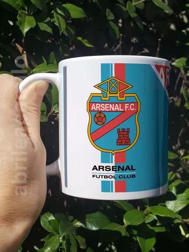 Taza Arsenal Sarandí Escudo Cerámica Importada Orca