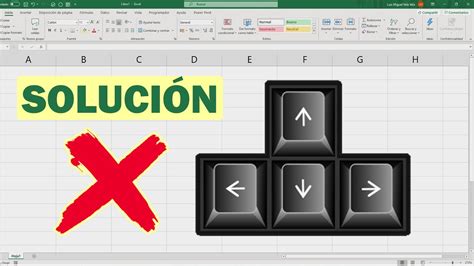 No puedo moverme con las flechas en Excel SOLUCIÓN YouTube